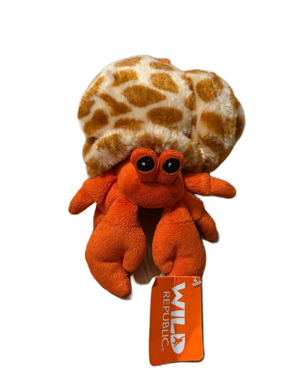 Wild Republic Hermit Crab Shell Spotted Learning Educational Plush Stuffed NEW